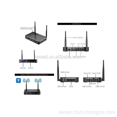Amlogic S802 Android 4.4.2 Quad core 4k full hd 1080p porn video xbmc tv box